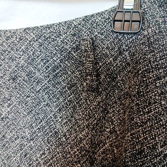 Richard Malcolm Tweed A-Line Skirt With Black Accents Size 10 Polyester/Rayon Bl - Picture 3 of 6